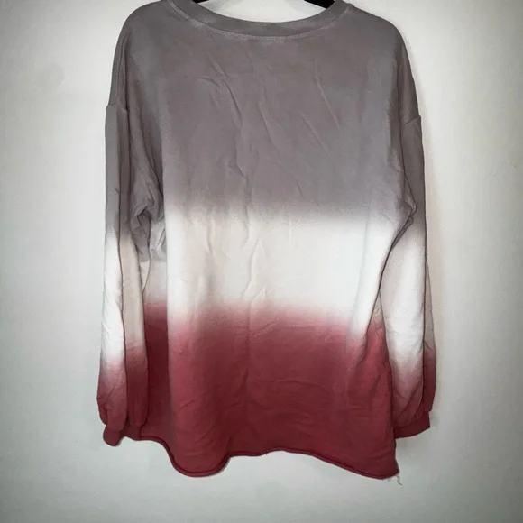 Gradient Long Sleeve Shirt with distressing - Picture 2 of 2